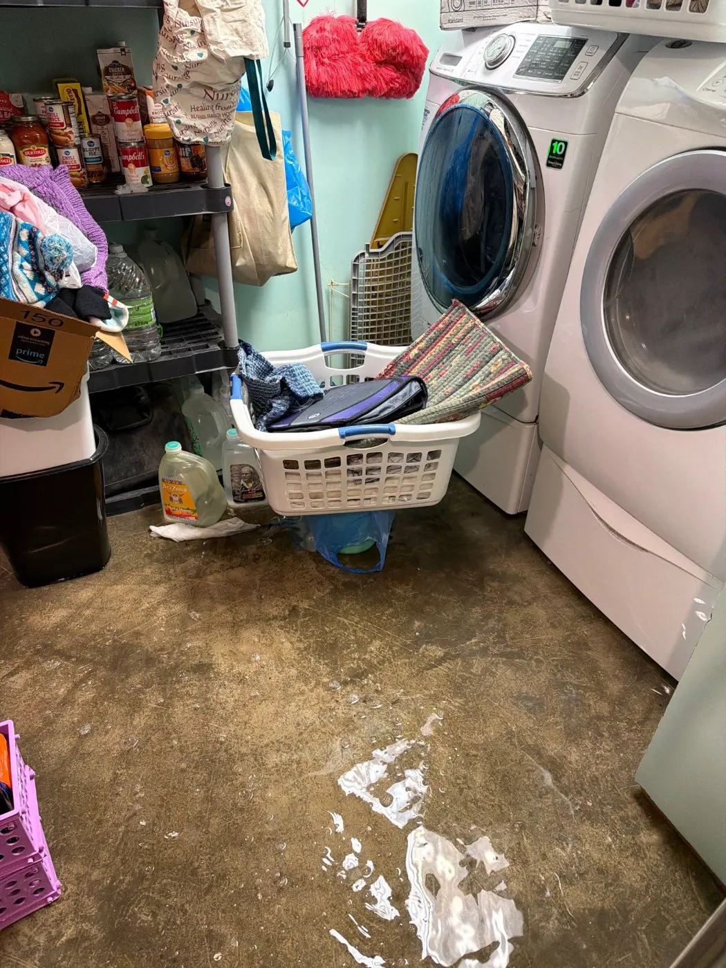 Thermal imaging during water damage assessment in Saratoga residence