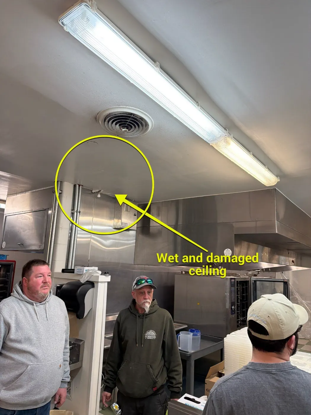 After-hours dry-out at Saratoga commercial property